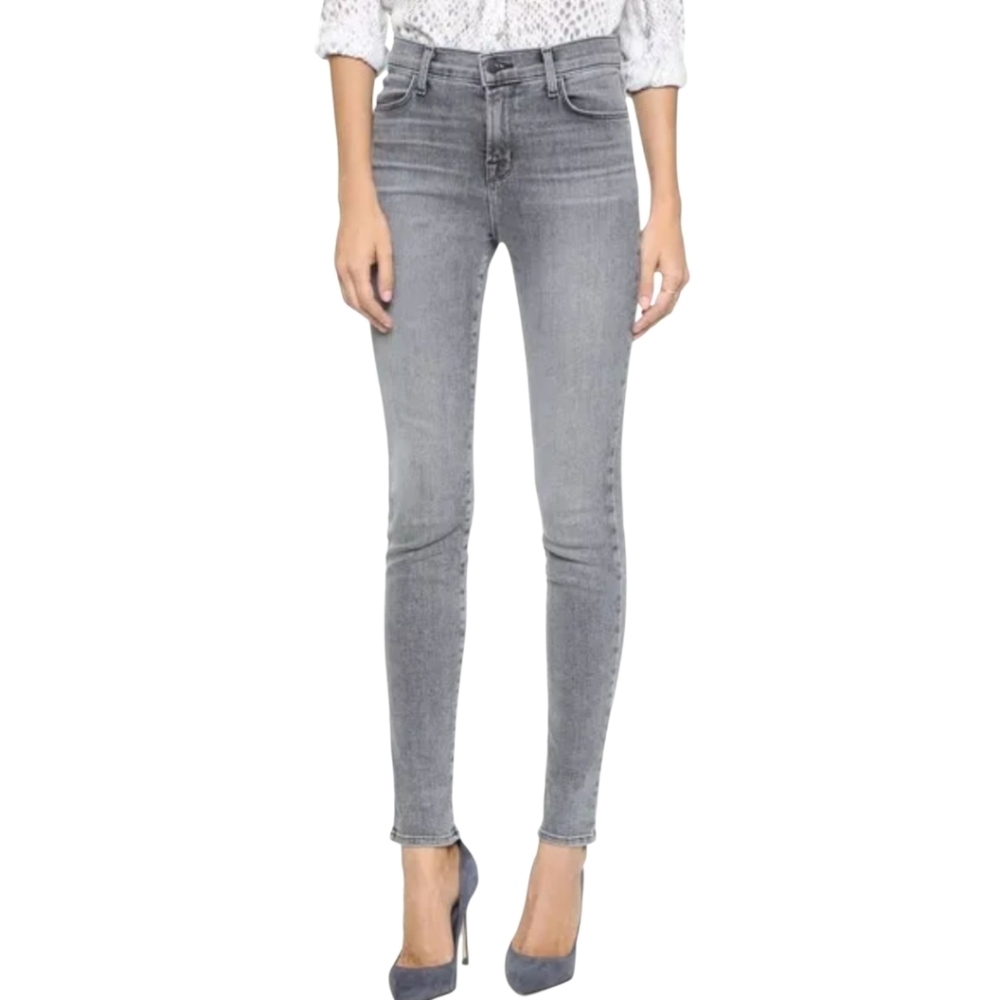 J Brand Gray Maria‎ High Rise Skinny Denim Jeans Size 31